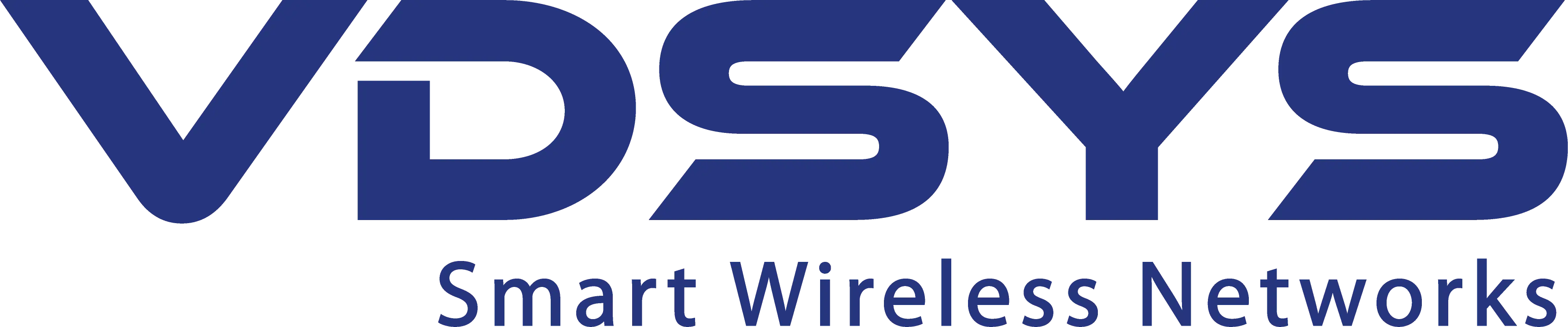 logo VDSYS monochrome bleu sans elipse